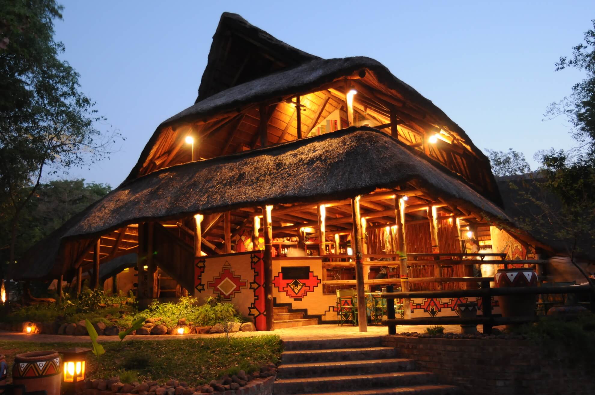 Evening at a Victoria Falls boma dinner